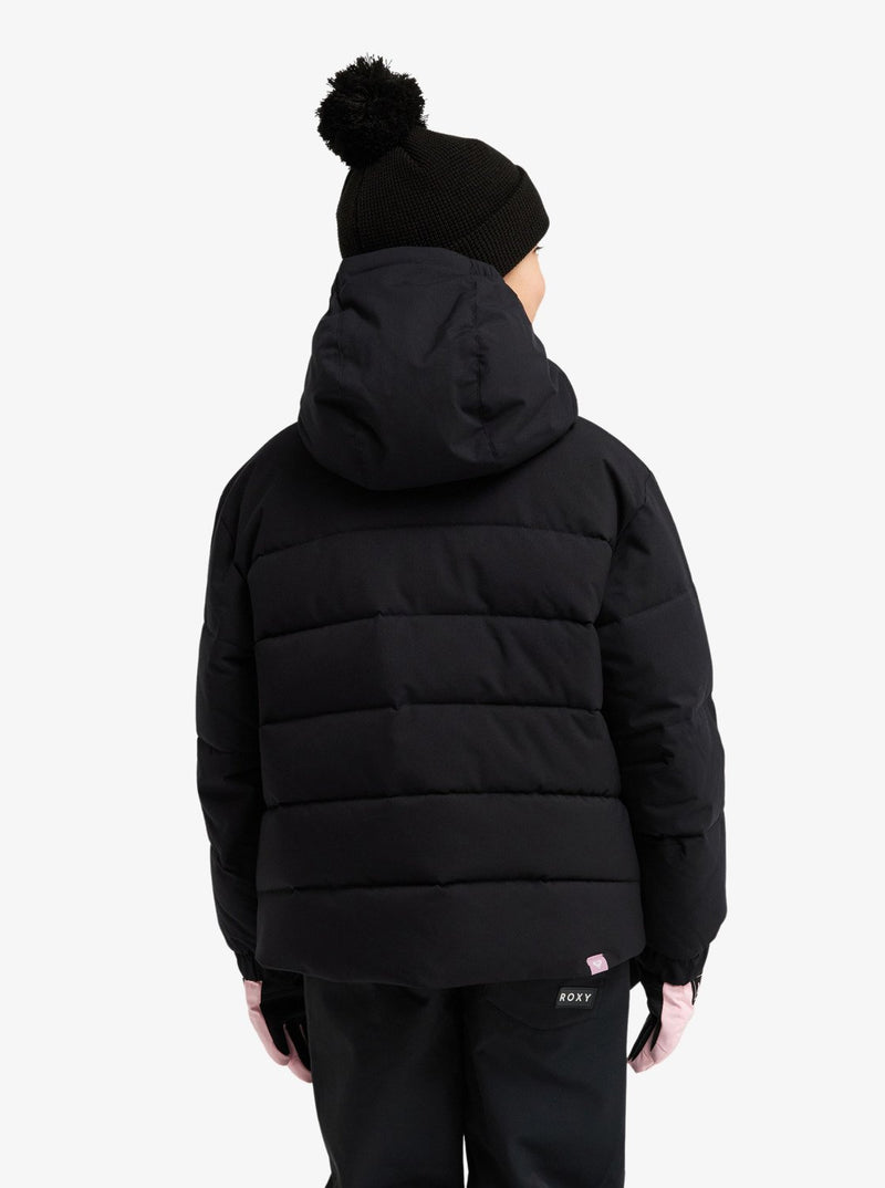 Load image into Gallery viewer, Roxy Kids&#39; Snowyhill Puffy 10K Snow Jacket (8-16 Years) True Black ERGTJ03205-KVJ0
