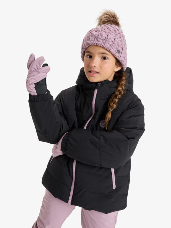 Load image into Gallery viewer, Roxy Kids&#39; Snowyhill Puffy 10K Snow Jacket (8-16 Years) True Black ERGTJ03205-KVJ0
