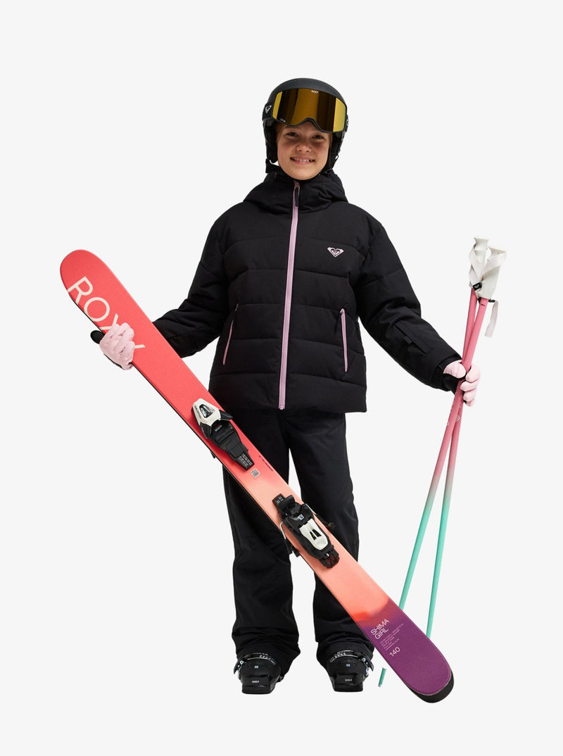 Load image into Gallery viewer, Roxy Kids&#39; Snowyhill Puffy 10K Snow Jacket (8-16 Years) True Black ERGTJ03205-KVJ0
