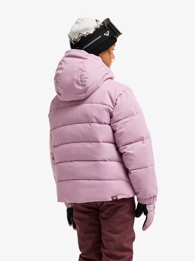 Load image into Gallery viewer, Roxy Kids&#39; Snowyhill Puffy 10K Snow Jacket (8-16 Years) Discreet Mauve ERGTJ03205-MGQ0
