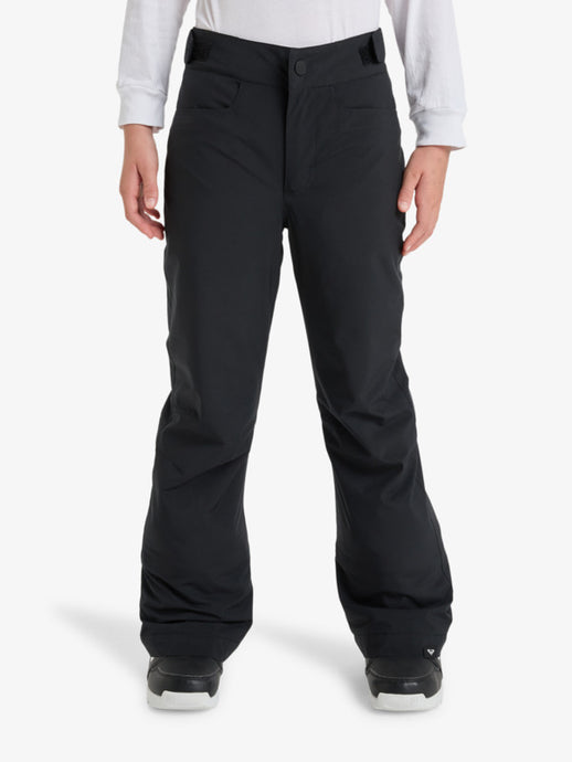 Roxy Kids' Backyard Girl Snow Pants (8-16 Years) True Black ERGTP03059-KVJ0