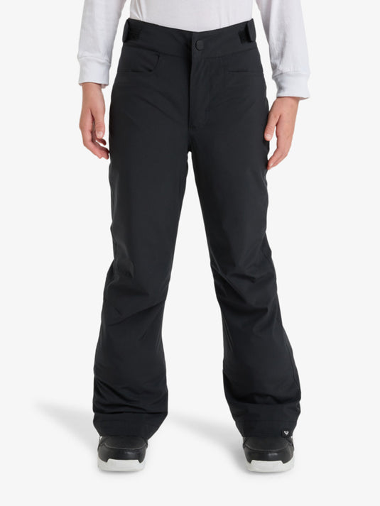 Roxy Kids' Backyard Girl Snow Pants (8-16 Years) True Black ERGTP03059-KVJ0