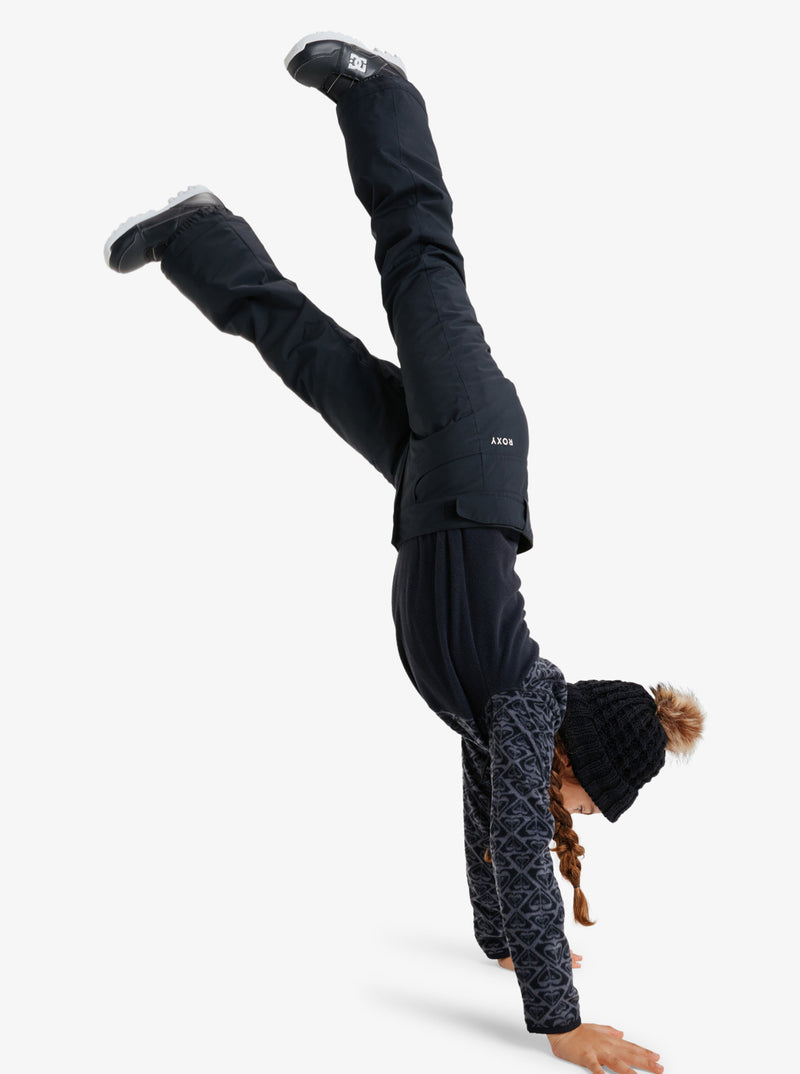 Load image into Gallery viewer, Roxy Kids&#39; Backyard Girl Snow Pants (8-16 Years) True Black ERGTP03059-KVJ0
