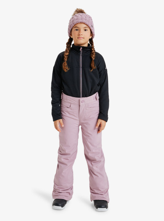 Roxy Kids' Backyard Girl Snow Pants (8-16 Years) Discreet Mauve ERGTP03059-MGQ0