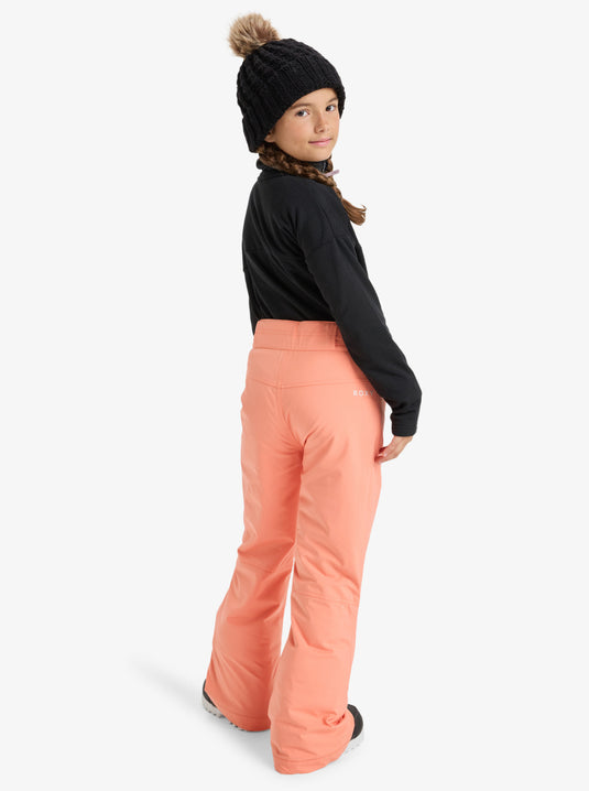 Roxy Kids' Backyard Girl Snow Pants (8-16 Years) Coral Chic ERGTP03059-NKN0