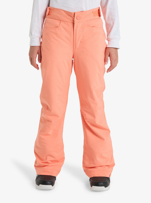 Roxy Kids' Backyard Girl Snow Pants (8-16 Years) Coral Chic ERGTP03059-NKN0