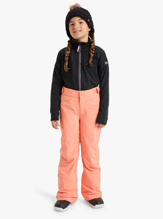 Roxy Kids' Backyard Girl Snow Pants (8-16 Years) Coral Chic ERGTP03059-NKN0
