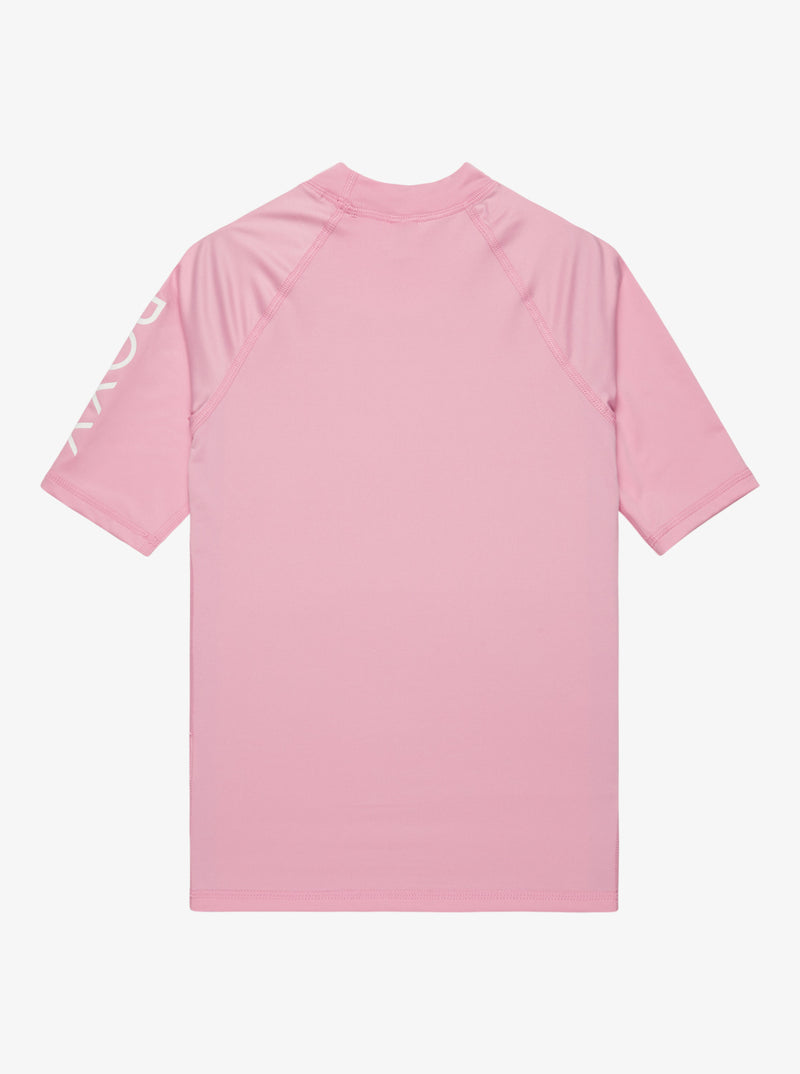 Load image into Gallery viewer, Roxy Kids&#39; Whole Hearted Short Sleeve Girls Rash Vest (6-16 Years) Lilac Chiffon ERGWR03283_MFA0
