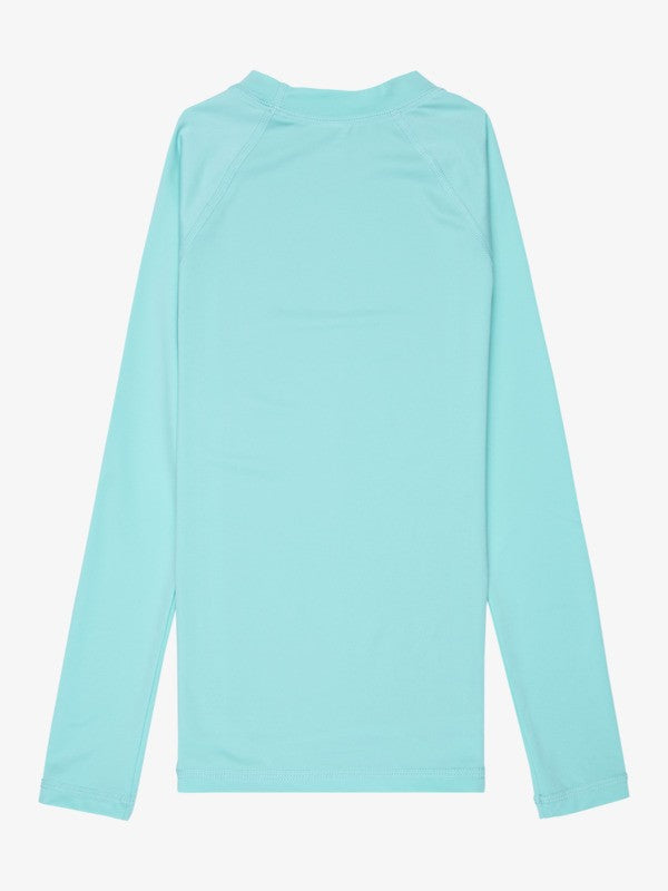 Load image into Gallery viewer, Roxy Kids' Whole Hearted LS Rash Vest Aqua Splash ERGWR03490-BZG0
