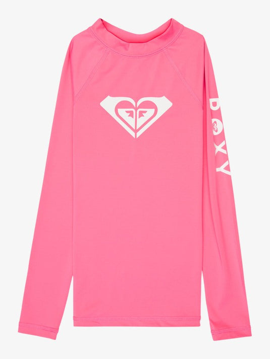 Roxy Kids' Whole Hearted LS Rash Vest Sangria Sunset ERGWR03490-MLW0