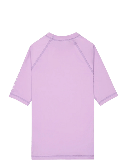 Roxy Kids' Whole Hearted SS Rash Vest Crocus Petal ERGWR03491-PKL0