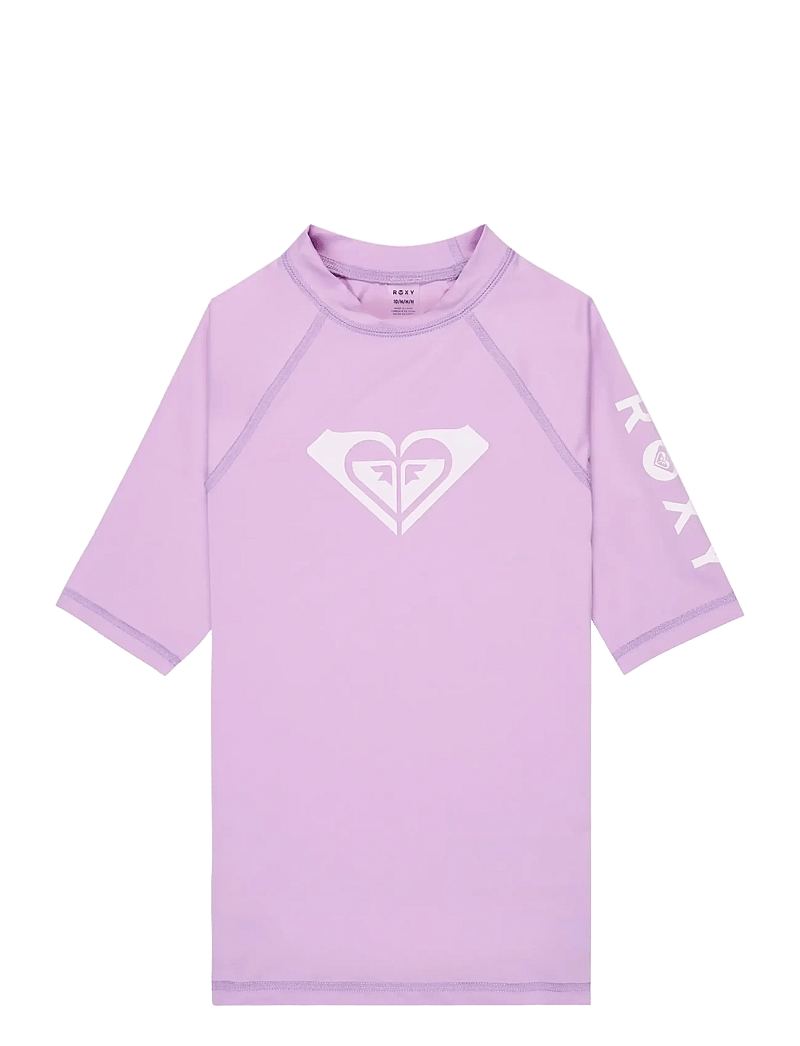 Load image into Gallery viewer, Roxy Kids' Whole Hearted SS Rash Vest Crocus Petal ERGWR03491-PKL0
