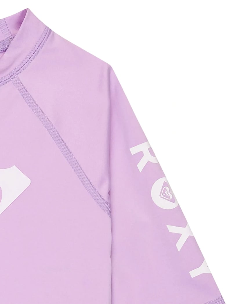 Load image into Gallery viewer, Roxy Kids' Whole Hearted SS Rash Vest Crocus Petal ERGWR03491-PKL0
