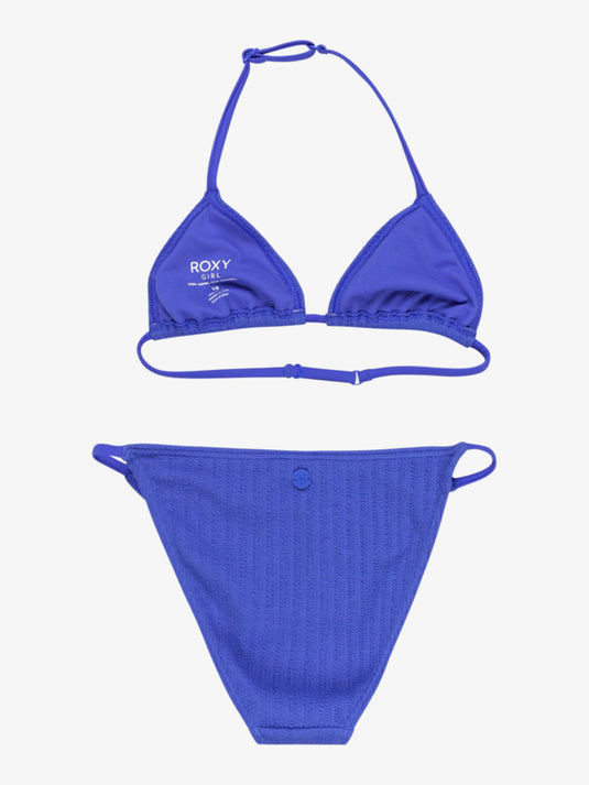 Roxy Kid's Aruba Two Piece Swim Set Dazzling Blue ERGX203638-PPM0