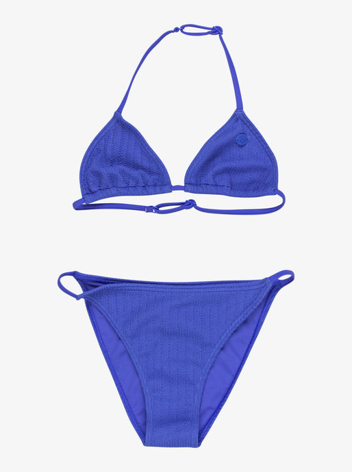 Roxy Kid's Aruba Two Piece Swim Set Dazzling Blue ERGX203638-PPM0