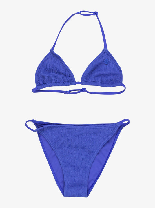 Roxy Kid's Aruba Two Piece Swim Set Dazzling Blue ERGX203638-PPM0