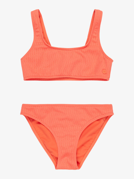 Roxy Kids' Lagos Two Piece Swim Set Emberglow ERGX203654_NKN0