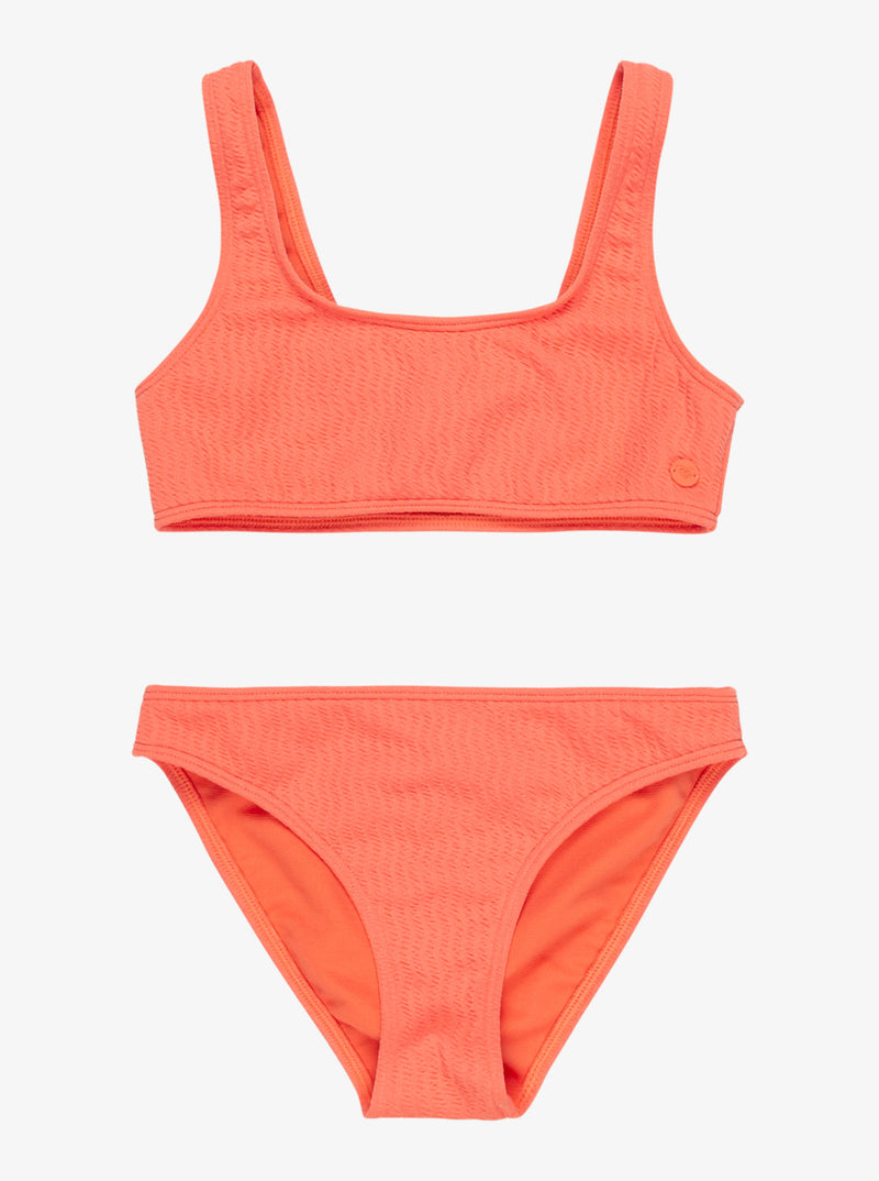 Load image into Gallery viewer, Roxy Kids&#39; Lagos Two Piece Swim Set Emberglow ERGX203654_NKN0
