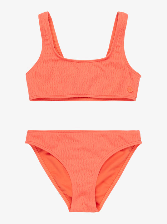 Roxy Kids' Lagos Two Piece Swim Set Emberglow ERGX203654_NKN0