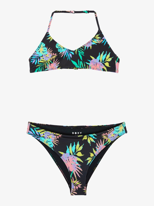 Roxy Kid's Active Bikini Set Anthracite ERGX203692-XMGB
