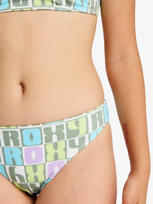 Roxy Kids' Letter Up Two Piece Bralette Set (8-14 Years) Oil Green ERGX203696-GLD8