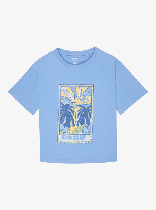 Roxy Kids' Gone To California T-Shirt (8-16 years) Grapemist ERGZT04117_PJB0
