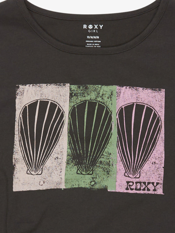 Load image into Gallery viewer, Roxy Kids&#39; Pura Playa T-Shirt (8-16 years) Phantom ERGZT04120_KTA0
