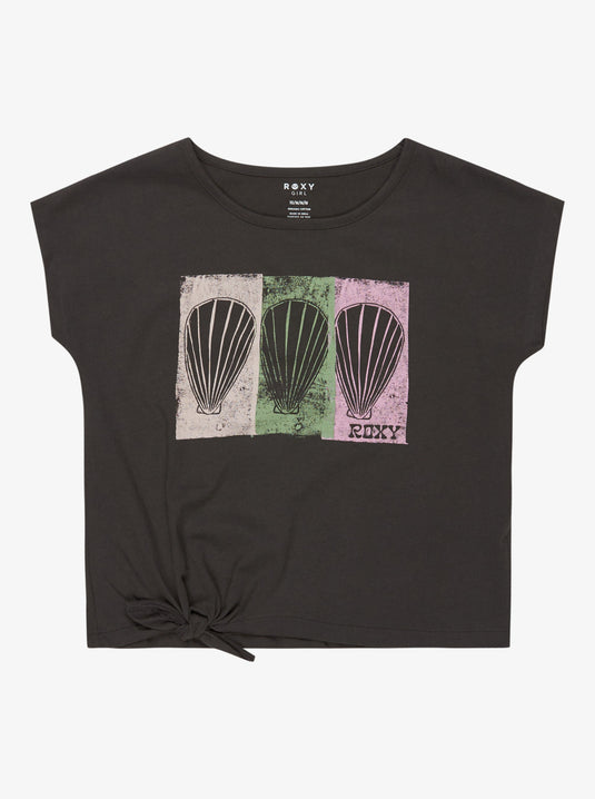Roxy Kids' Pura Playa T-Shirt (8-16 years) Phantom ERGZT04120_KTA0