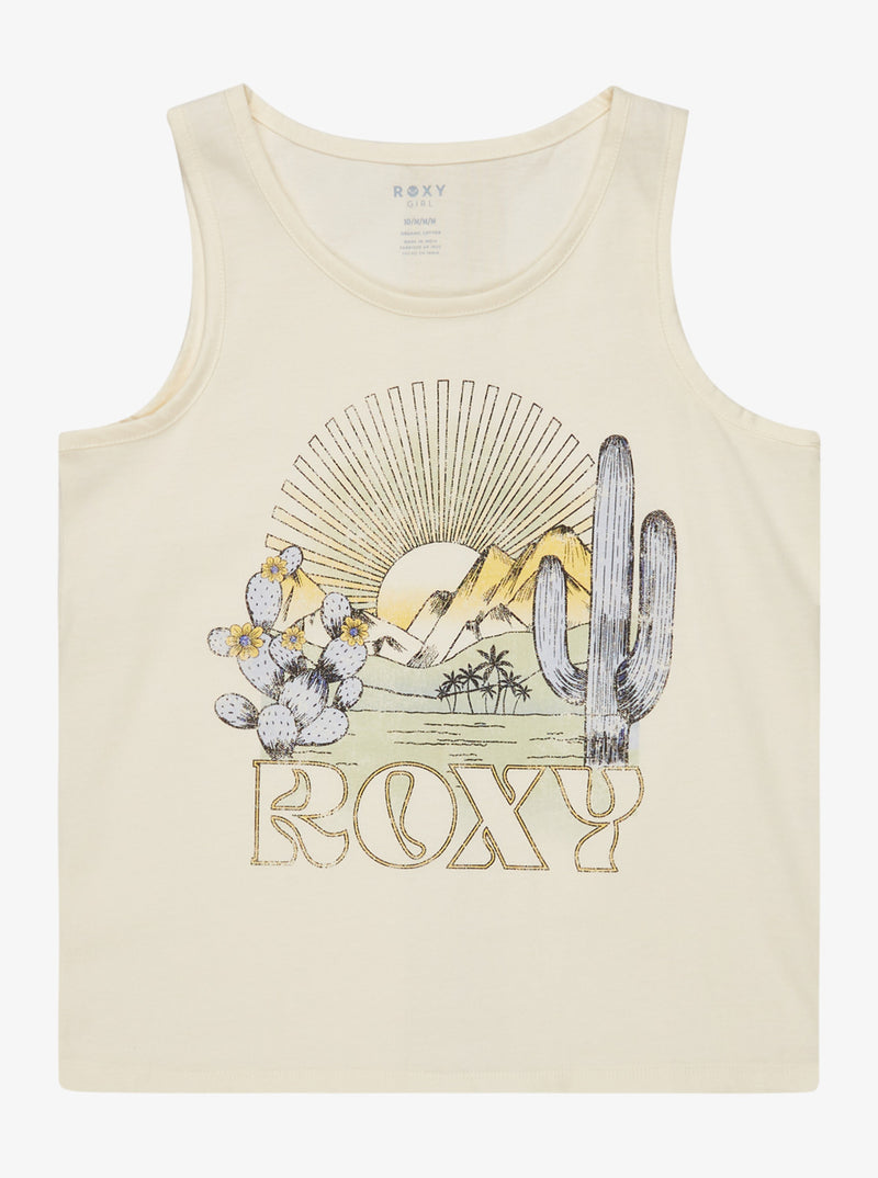 Load image into Gallery viewer, Roxy Kids&#39; There Is Life Vintage Tank (8-16 years) Egret ERGZT04122_WBS0
