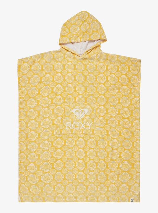 Roxy Women's Stay Magical Poncho Towel 151x83cm Banana Cream Tropical Tile ERJAA04357_YFL5
