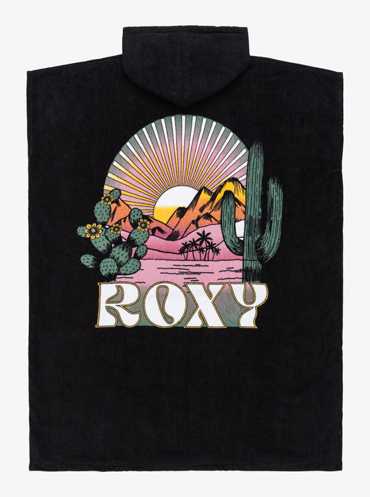 Roxy Women's Infinite Lagoon Poncho Towel Anthracite ERJAA04358-KVJ0