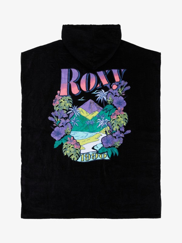 Load image into Gallery viewer, Roxy Women's Infinite Lagoon Poncho Towel Anthracite ERJAA04358-KVJW
