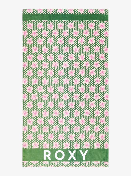 Roxy Women's Cold Water Basic Towel Basil Party Waves Yw ERJAA04360_GHZ5