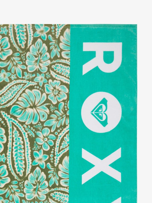 Roxy Women's Cold Water Printed Basic Towel 160 X 90 Oil Green Wildside Paisley ERJAA04360-GLD6
