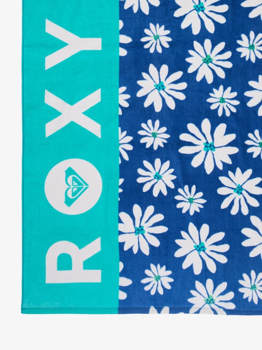 Roxy Women's Cold Water Printed Beach Towel 160-90cm Coconut Milk Flower Soul ERJAA04360-XBBK