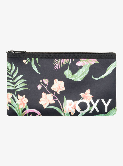 Roxy Women's Beach Companion Pencil Case Anthracite Island Escape ERJAA04368_KVJ3