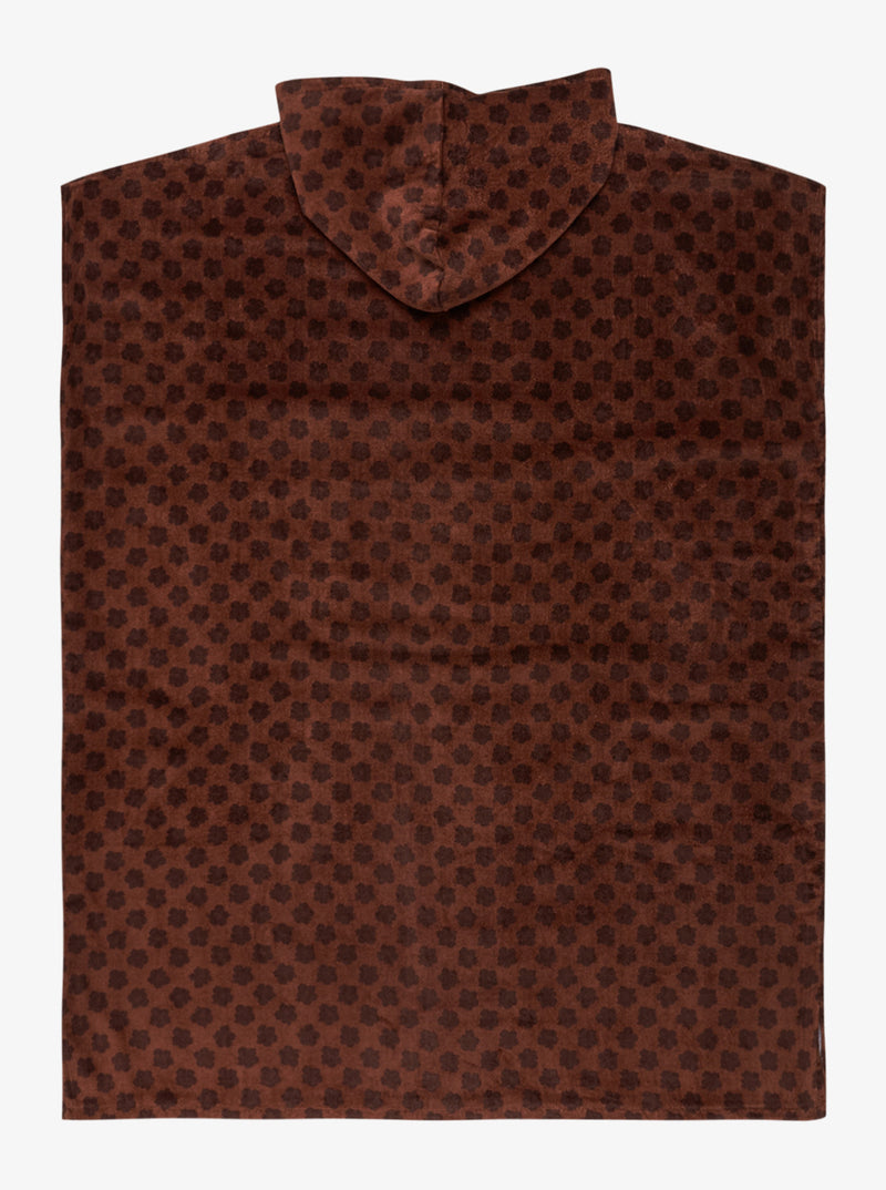 Load image into Gallery viewer, Roxy Women&#39;s Nutty Barrel Poncho Towel Chocolate Plum Polkabiscus ERJAA04373-XCKC

