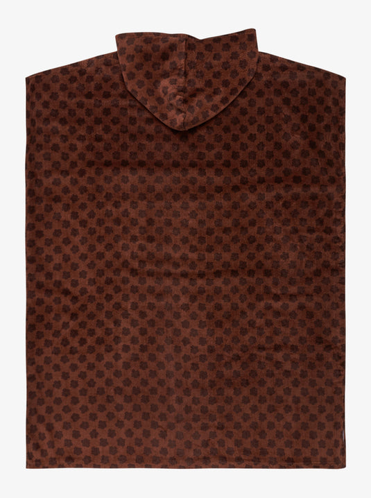 Roxy Women's Nutty Barrel Poncho Towel Chocolate Plum Polkabiscus ERJAA04373-XCKC