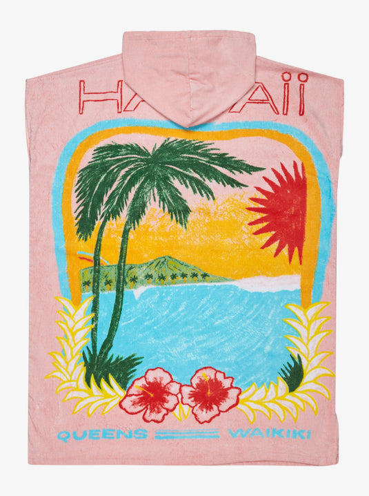 Roxy Women's Atlas Poncho Towel 151x83cm Pink Carnation ERJAA04377-MGZ0