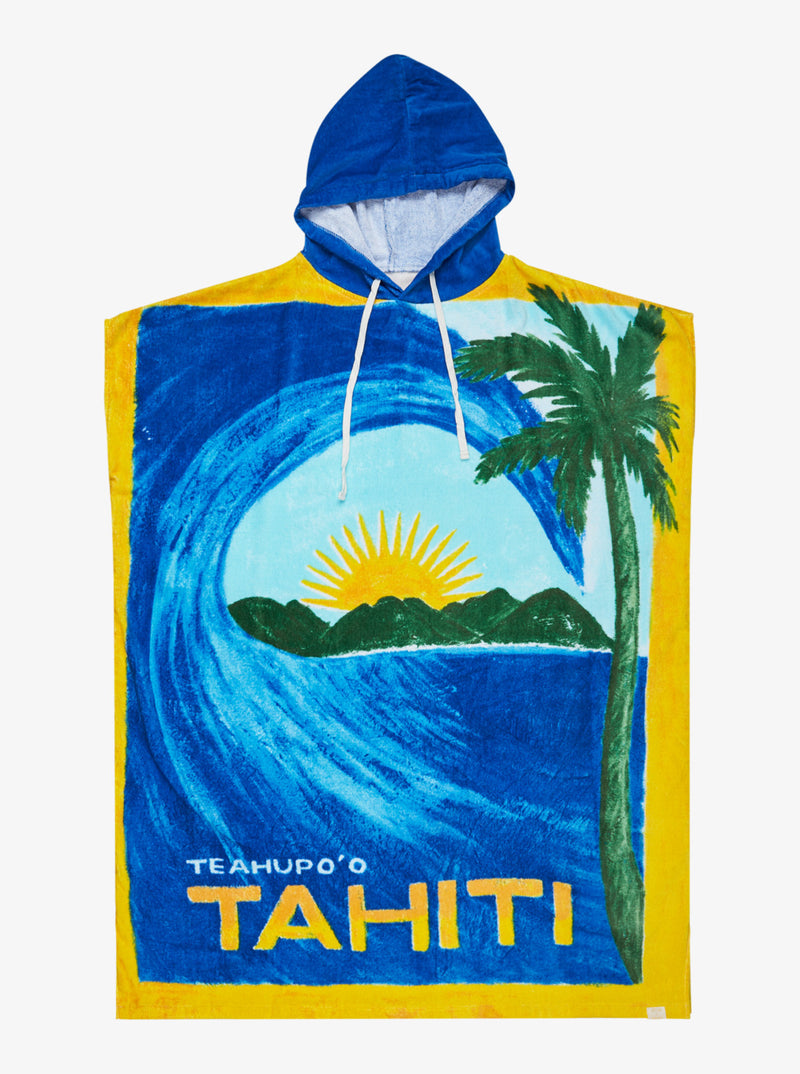 Load image into Gallery viewer, Roxy Women&#39;s Atlas Poncho Towel 151x83cm Dazzling Blue ERJAA04377-PPM0
