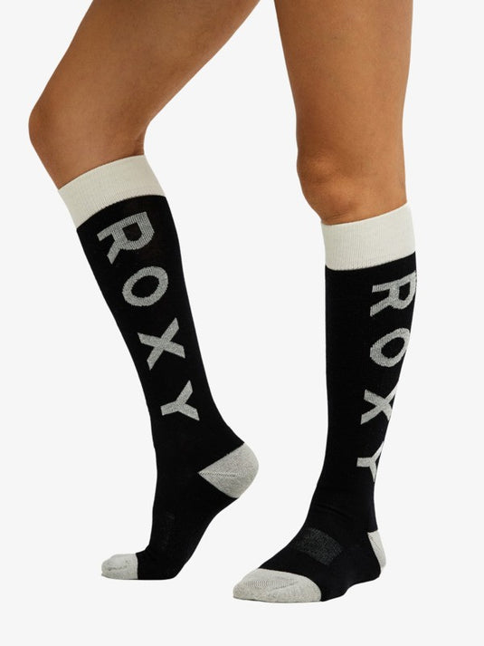 Roxy Women's Shred Time Snow Socks True Black ERJAA04452-KVJ0