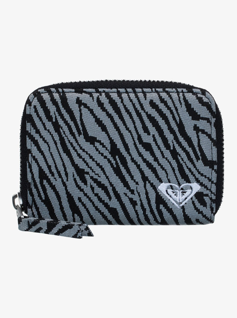 Load image into Gallery viewer, Roxy Women's Urban Party Zip Wallet Anthracite ERJAA04476-KVJ0
