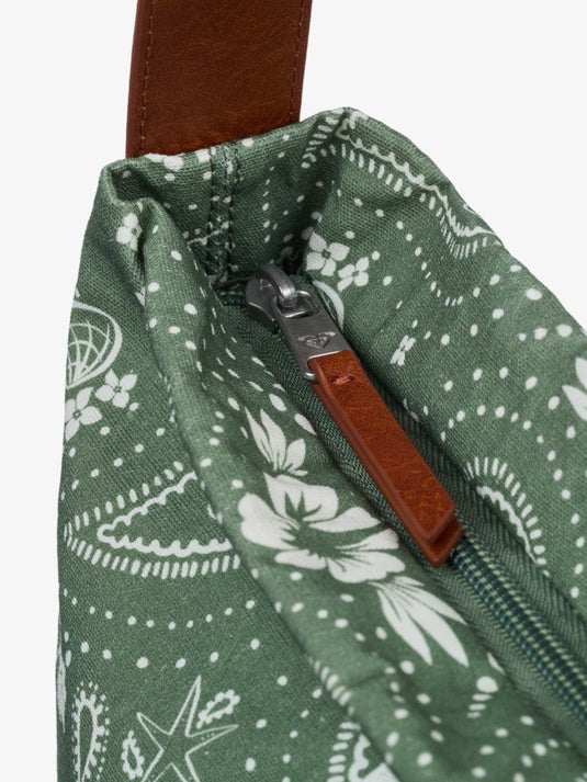 Roxy Women's Levitating Purse Shoulder Bag Oil Green Boho Bandana ERJBP04983-XGWB