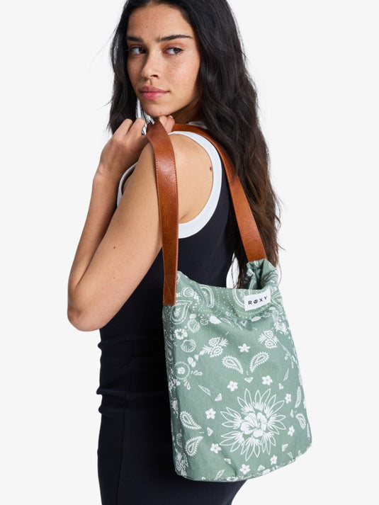 Roxy Women's Levitating Purse Shoulder Bag Oil Green Boho Bandana ERJBP04983-XGWB