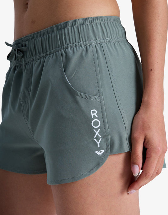 Roxy Women's Wave 2" Board Shorts Agave Green ERJBS03298-GZC0