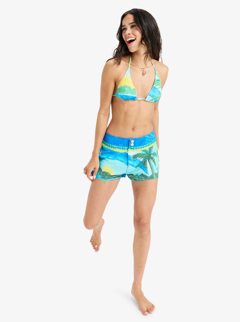 Load image into Gallery viewer, Roxy Women&#39;s Atlas Board Shorts Skyway ERJBS03320-BFB0
