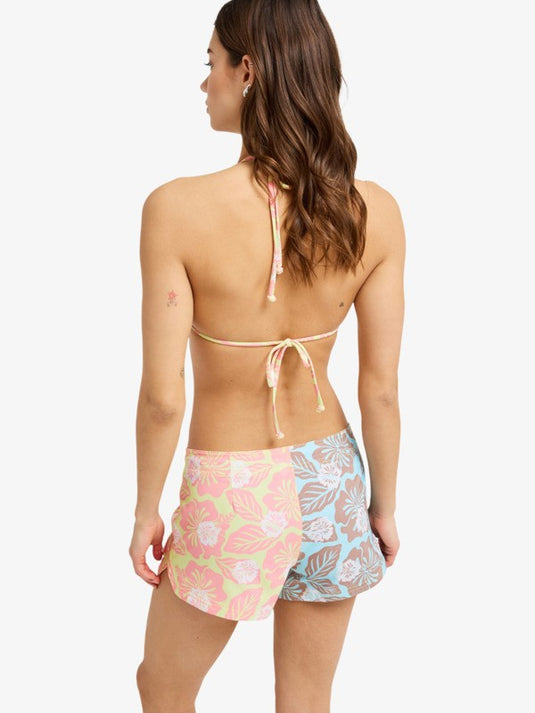 Roxy Women's To Dye For 3-Inch Bordshorts Brownie Hibiscus Hype ERJBS03345-CME6