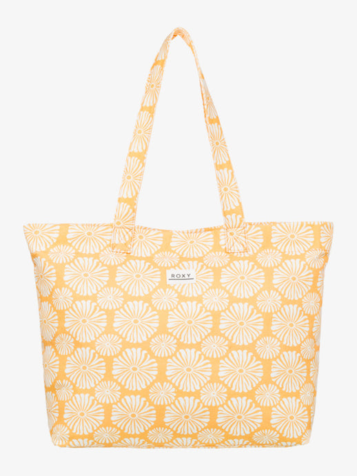 Roxy Women's Sweeter Than Honey Large Tote Banana Cream Tropical Tile ERJBT03407_YFL5