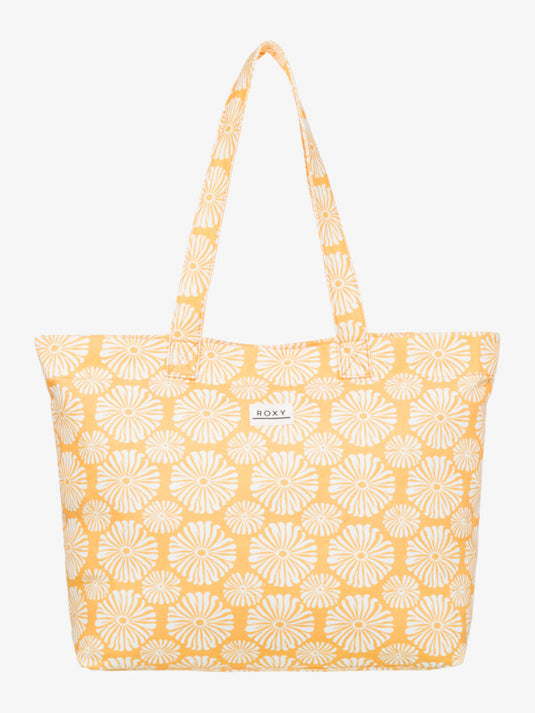 Roxy Women's Sweeter Than Honey Large Tote Banana Cream Tropical Tile ERJBT03407_YFL5
