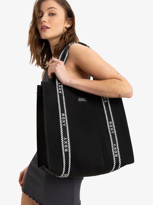 Roxy Women's Pink Guava Tote Bag Anthracite ERJBT03408-KVJ0